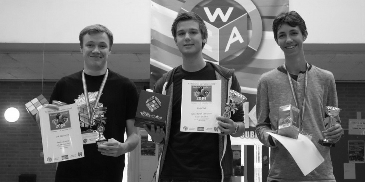 Mats Valk (18 jaar) winnaar NK Rubik's Cube 2014